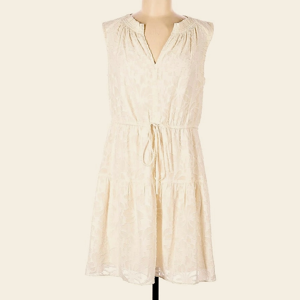 LOFT Lace Floral Midi Dress!